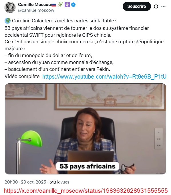 20251029 - Caterine Galacteros - 53 pays africains rejoignent CIPS chinois.jpg